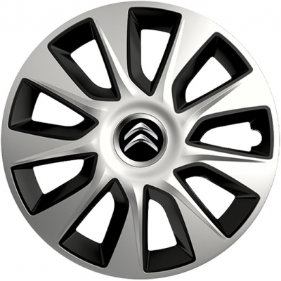 KRYTY KOLIES PRE CITROEN 13" STRATOS silver/black 4ks